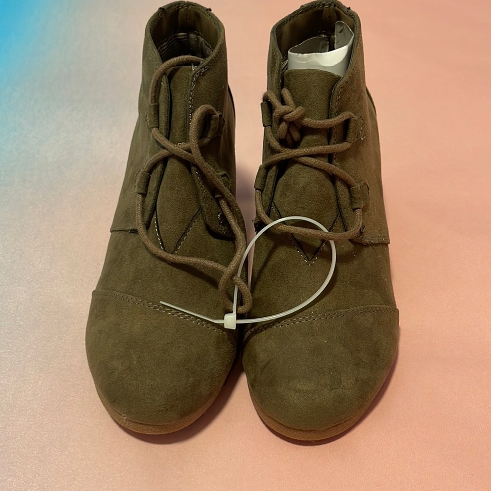 Wedge boot  olive